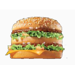 麦当劳汉堡印刷品扫描抠图
