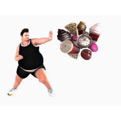 肥胖减肥创意广告