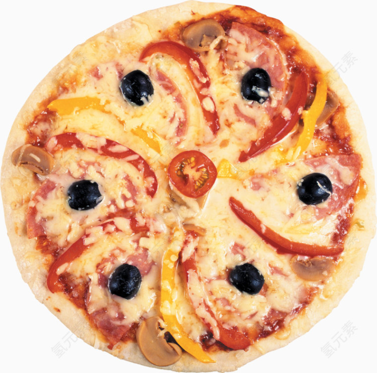 蓝莓西红柿披萨
