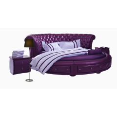紫色软床素材
