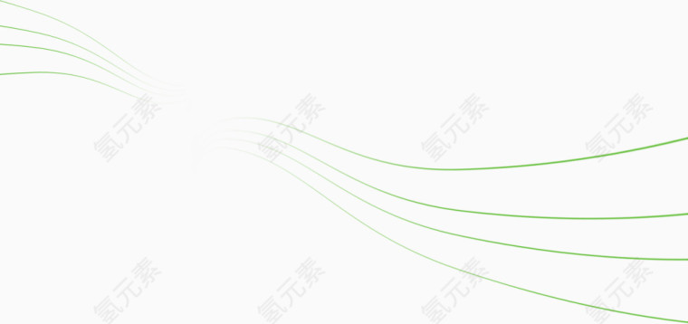 绿色线条装饰免抠素材免费下载