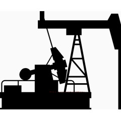 矢量石油砖井机剪影7