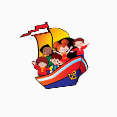 卡通儿童海盗船