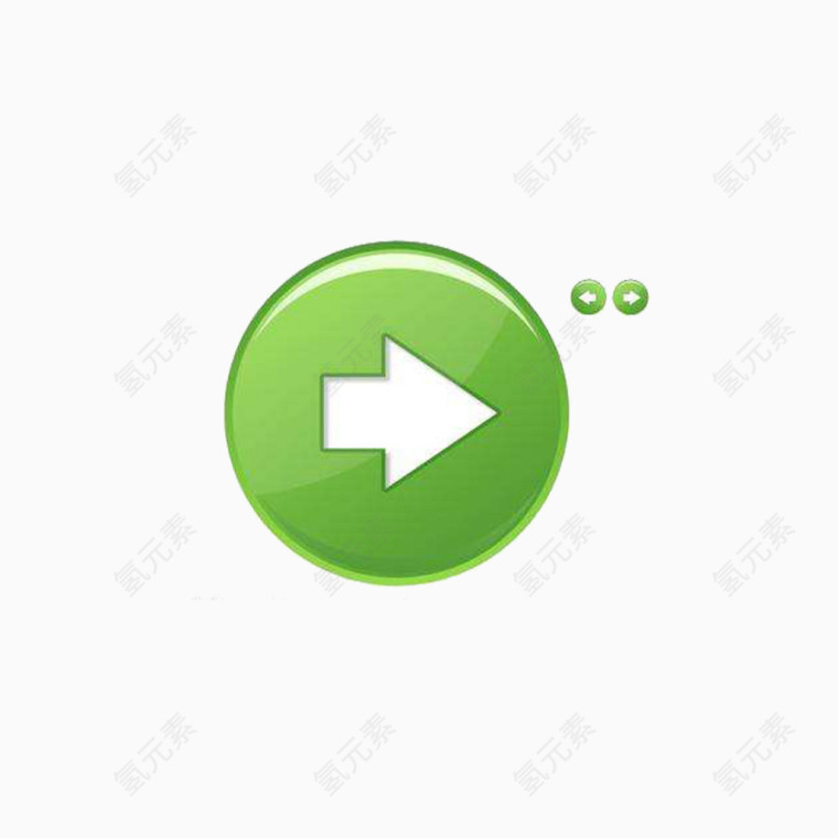 绿色圆形提交按钮