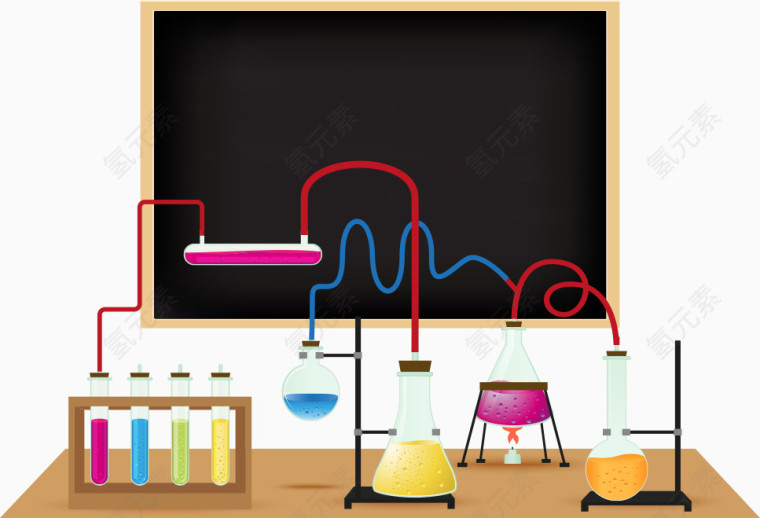 矢量黑板与化学物