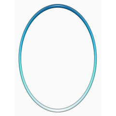 蓝色椭圆圆环