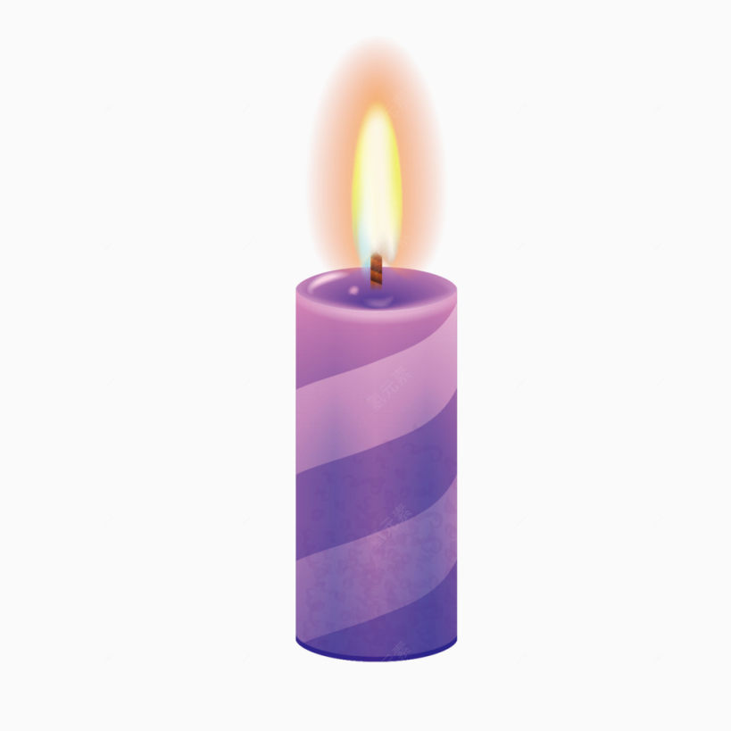 紫色的蜡烛矢量素材下载