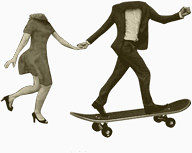 情侣滑板
