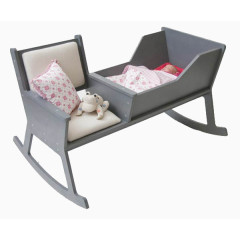 灰色简约舒适婴儿看护椅子