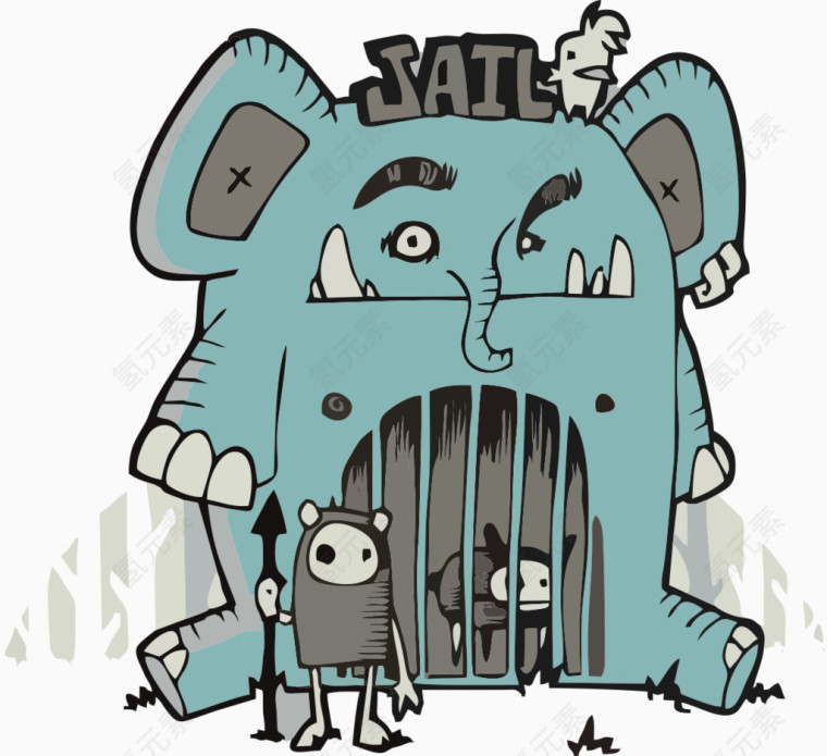 大象动物监狱