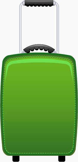 绿色旅行箱