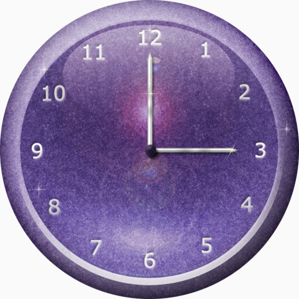 紫色闹钟