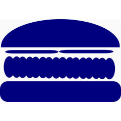 蓝色的汉堡