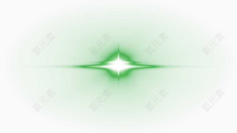 绿色星光效果元素