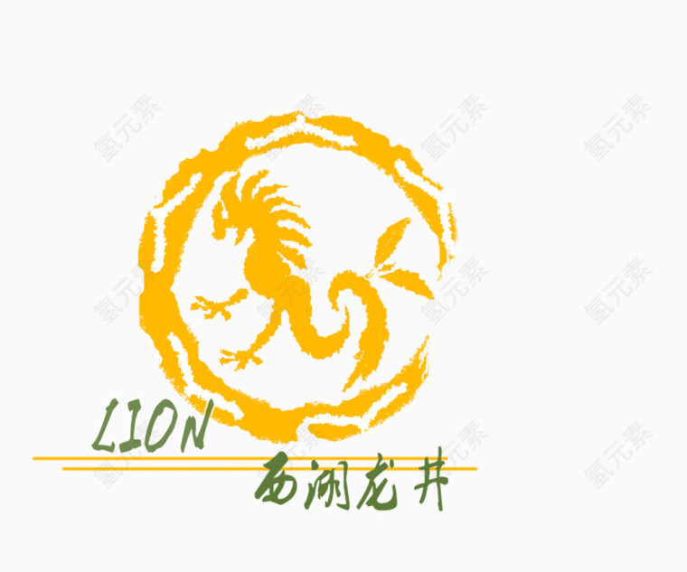 西湖龙井logo图片