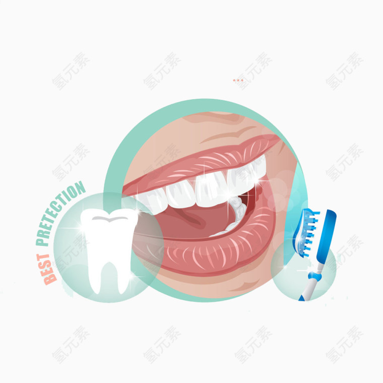 牙齿保健图片