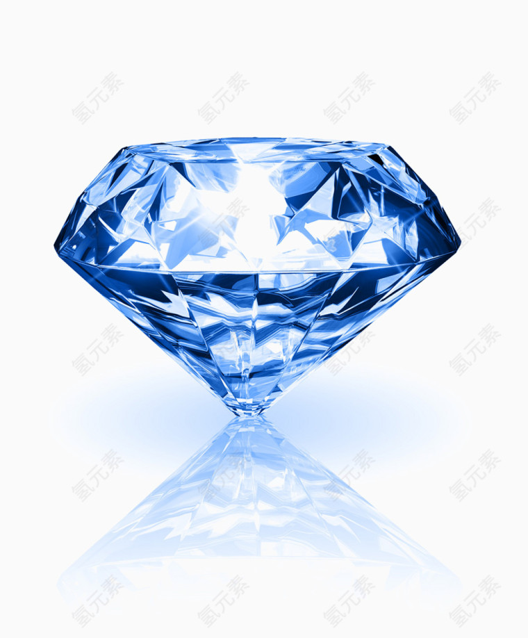 蓝色水晶钻石