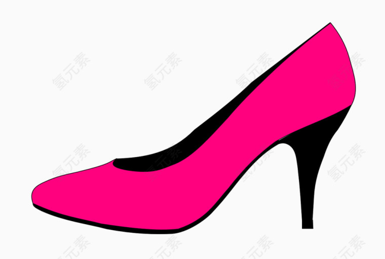 粉色的高跟鞋