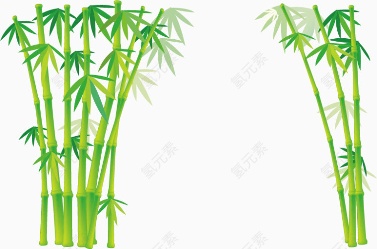 竹子矢量图