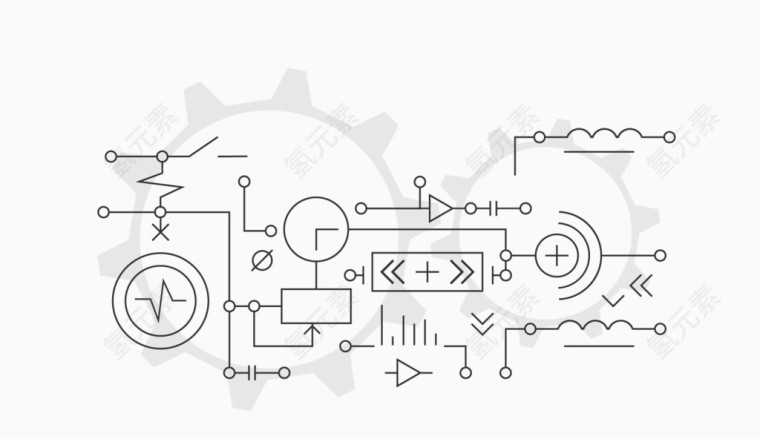 矢量齿轮素材
