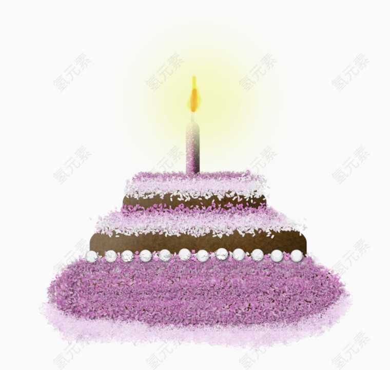 紫色花海蜡烛