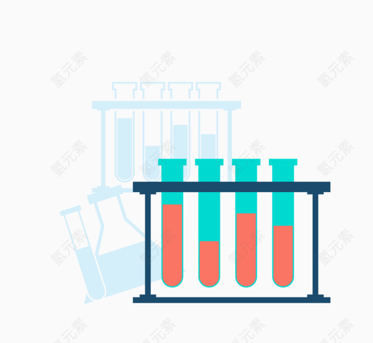 矢量试管架素材