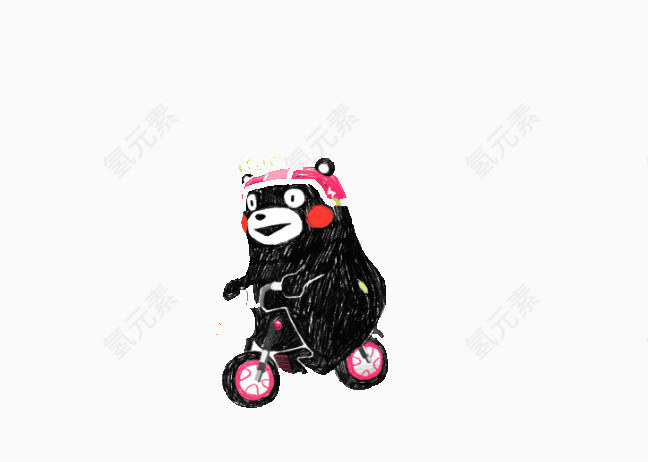 骑单车小熊