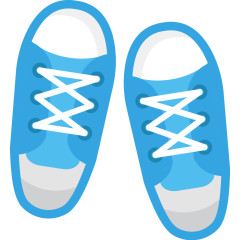 蓝色学生布鞋
