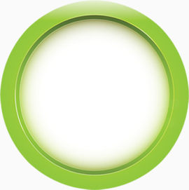 绿色立体圆环