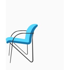 蓝色椅子