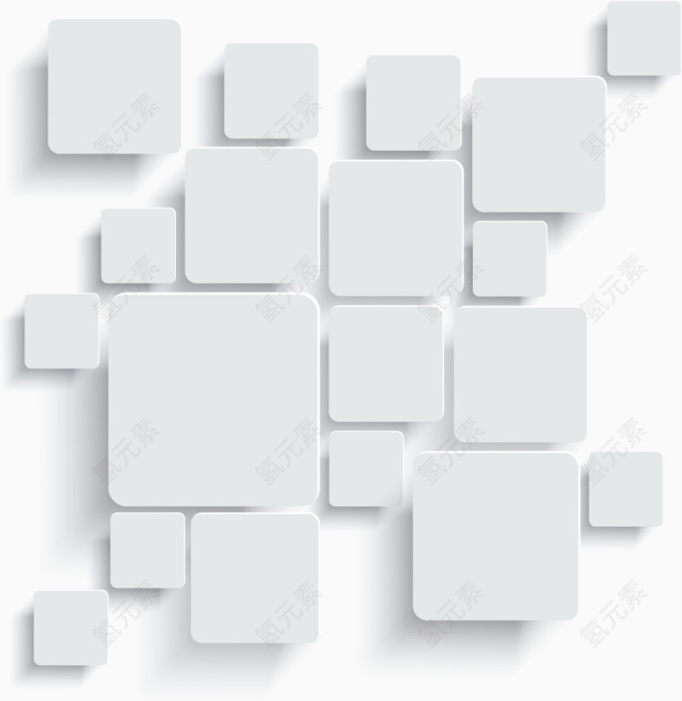 白方块