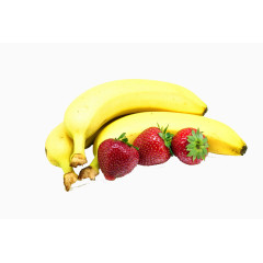 香蕉草莓写实