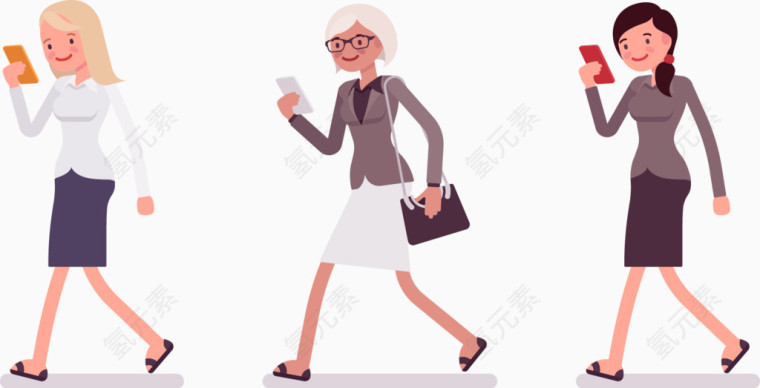 Woman walks