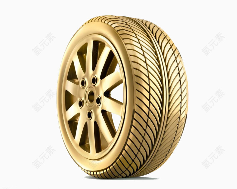 黄金轮胎素材免抠