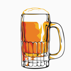啤酒杯卡通造型