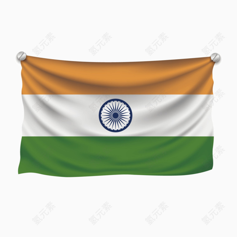 矢量旗标国家印度