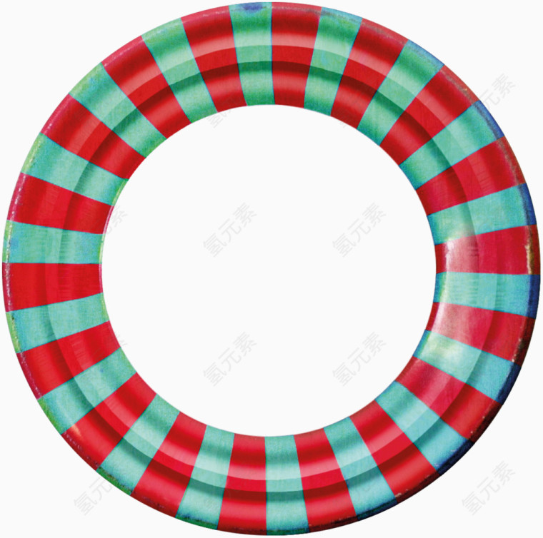 彩色条纹圆环