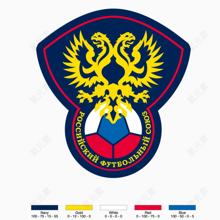 国外足球队的矢量logo设计