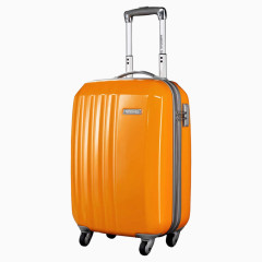 橘色万向轮行李箱