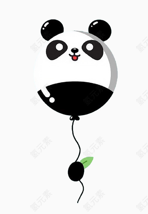 卡通熊猫气球