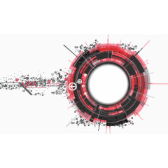 红色科技圆环