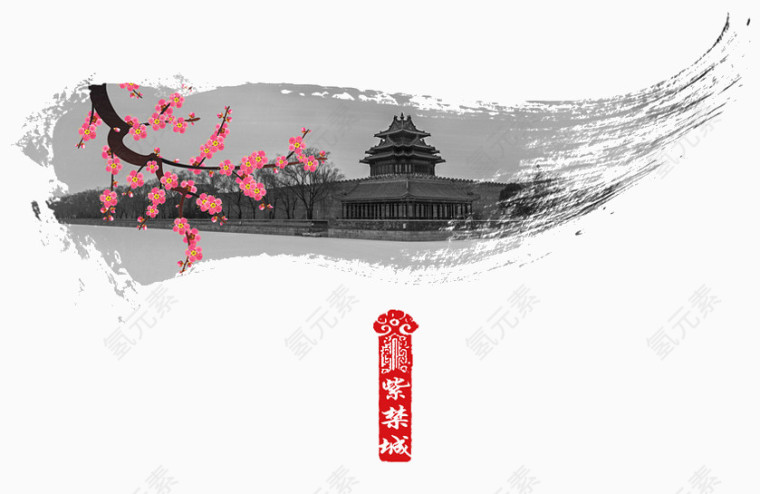 中国风水墨画