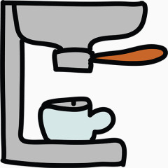 卡通咖啡机