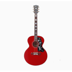 深红色的吉他