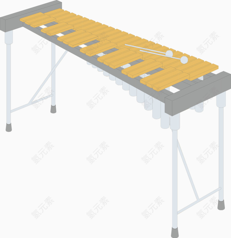 电子琴矢量素材