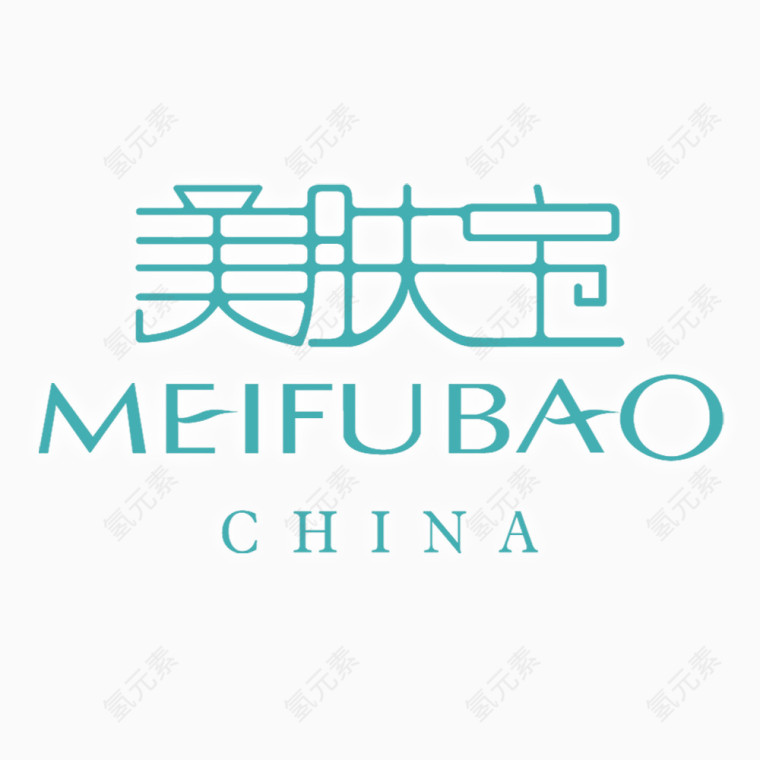 海蓝色美肤宝图标logo