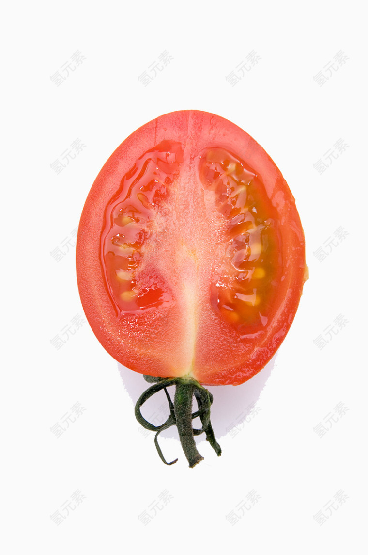 剖面新鲜的小番茄