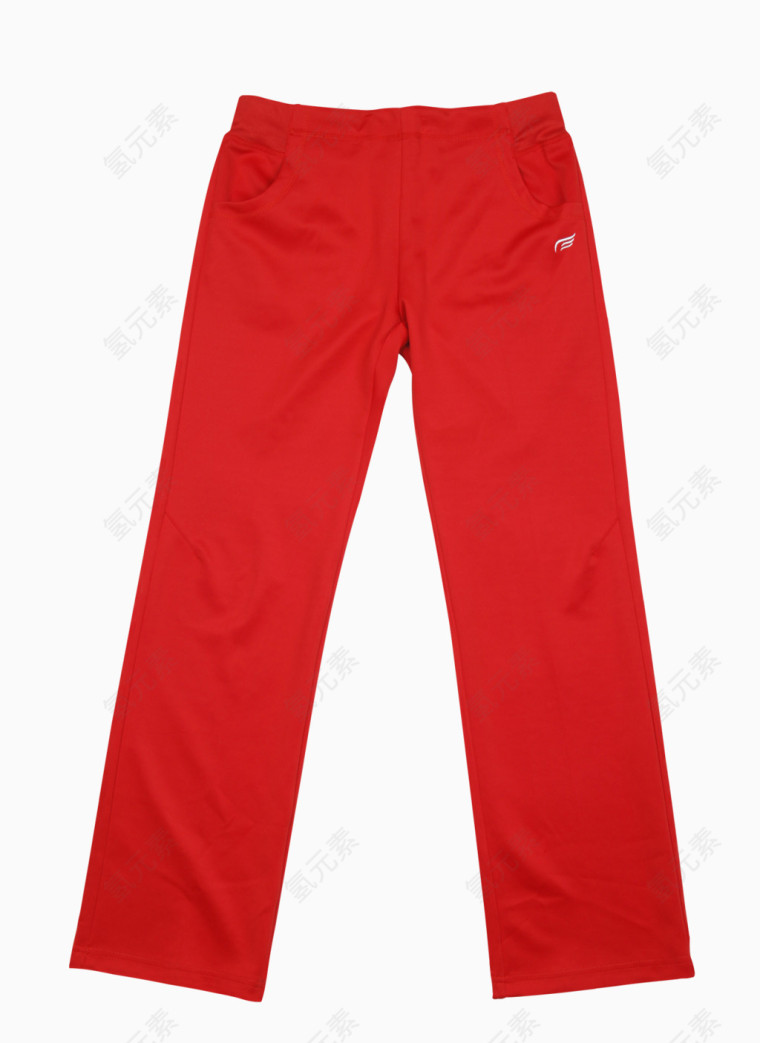 玫红运动裤