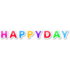 happy day字母