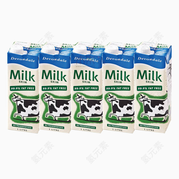 五瓶牛奶